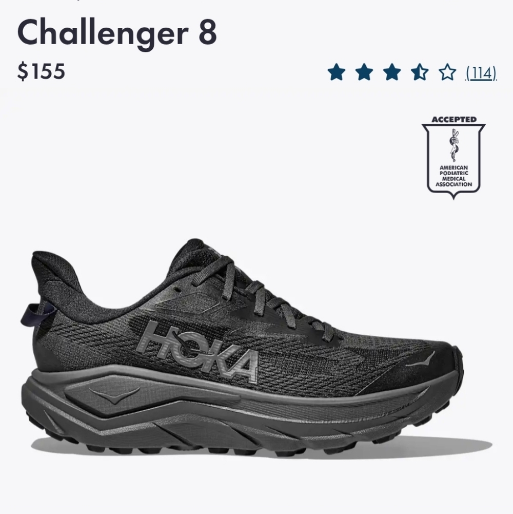 SOLD-Hoka Men's Challenger 8 Size 10.5D
